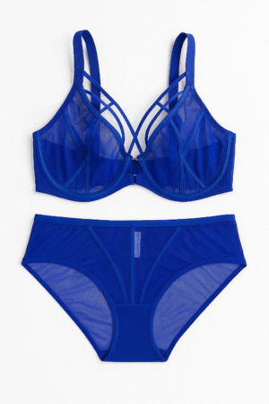 Ensemble Soutien-gorge et Culotte Bleu - AGIS LINGERIE - Soutien-gorge