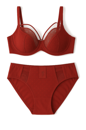 Ensemble Soutien-gorge et Culotte Rouge – AGIS LINGERIE