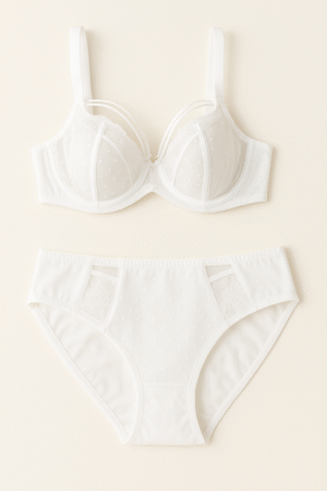 Soutien-gorge et culotte blanches - AGIS LINGERIE