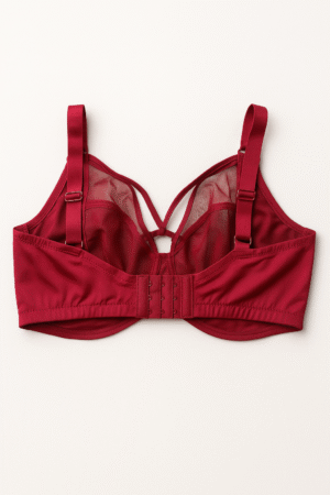 Soutien gorge rouge - vu de derriere. - AGIS LINGERIE