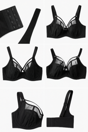 soutien gorge noir - Vue d'angle différent - AGIS LINGERIE